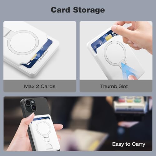 Magnetic Power Bank with Integrated Air Tracker for Apple Devices – 5000 m Ah Wireless Charger Featuring Card Holder, Supports Mag Safe & Apple Find My, 20 W High-Speed USB-C Charging, Perfect for i Phone 12/13/14/15/16 – Stay Powered & Secure On-the-Go