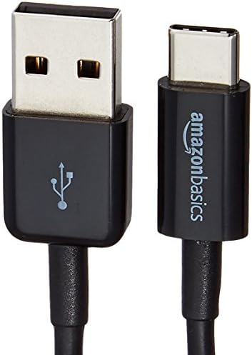 Elevate Your Charging Game: Amazon Basics 5-Pack 3-Foot USB-C to USB-A 2.0 Fast Charger Cables, 480 Mbps Data Transfer, USB-IF Certified for Ultimate Device Compatibility – Ideal for i Phones, i Pads, Samsung Galaxies & Laptops – Sleek Black Design for Professional Use