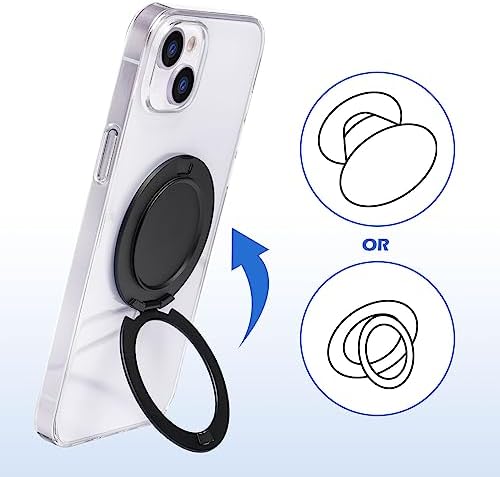 Revolutionary Magnetic Ring Holder & Kickstand for i Phone 12, 13, 14, & 15 – Mag Safe-Compatible Removable Grip for Ultimate Versatility and Secure Viewing Experience