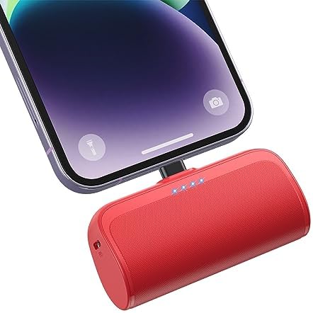 Ultra-Compact 5200 m Ah Power Bank for i Phone – PD Fast Charging Mini Portable Charger with Enhanced Compatibility for i Phone Models 14/13/12/11/XS/XR/X/8/7/6/6 s – Essential On-the-Go Battery Backup for Busy Lifestyles
