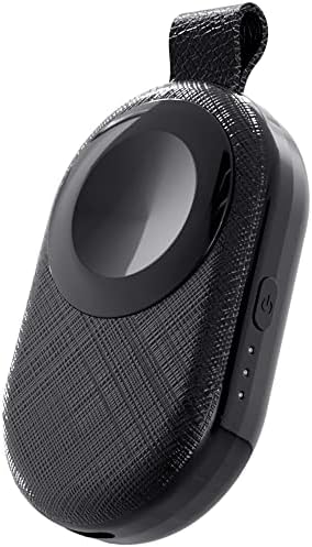 Compact PZOZ Wireless Travel Charger for Apple Watch – 1200 m Ah Fast Charging Power Bank with Keychain Design, Compatible with Series Ultra, 10, 9, 8, 7, 6, 5, 4, 3, 2, SE – Essential Portable Power Solution for On-the-Go Professionals and Fitness Enthusiasts in Sleek White Finish
