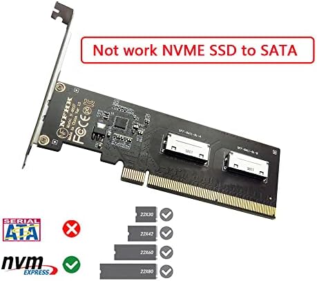 Maximize SSD Performance with NFHK M.2 to Oculink Adapter – Dual 2-to-2 PCIe NVME/AHCI Connector for Enhanced Speed | Supports 2230/2242/2280/22110 mm Drives | Ideal for High-Performance Gaming & Content Creation | Plug-and-Play Installation for Seamless Upgrades | Durable, Compact Design for Reliable Connections