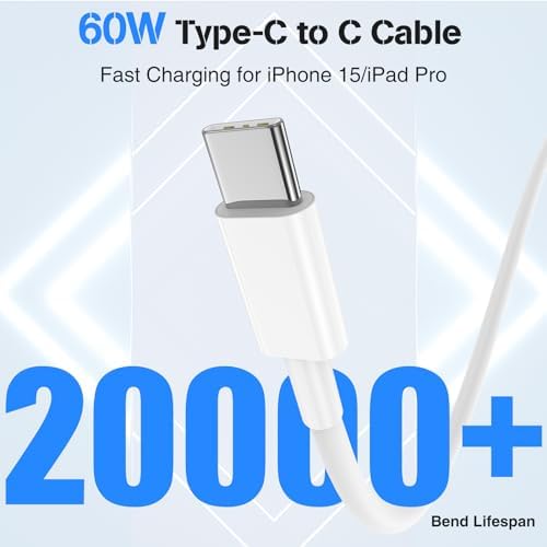 High-Power USB C Car Charger for i Phone 16 & 15 Series – 40 W Dual Port Fast Charging Adapter with 3 FT USB-C to C & A to C Cables – Versatile Compatibility for i Pad, Samsung, and More – Compact Design for On-the-Go Convenience and Enhanced Safety Features