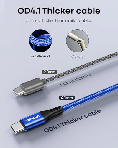 Experience the Ultimate Charging Freedom with Our 20 FT USB C to USB C Cable – Fast 60 W Power Delivery for Galaxy, Mac Book, i Pad Pro, and More – Durable Nylon Braided Design for Maximum Longevity and Enhanced Compatibility – Perfect for Gaming, Streaming, and Multi-Device Use – Effortless Connectivity Anywhere, Anytime!