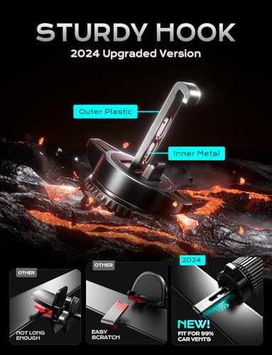 CHGeek 15 W Wireless Car Charger & Auto-Clamping Phone Holder – Fast Charging Air Vent Mount for i Phone 16/15/14/13/12 & Samsung S24/S23/S22 – Secure, Stylish, and Universal Compatibility for Safer Driving