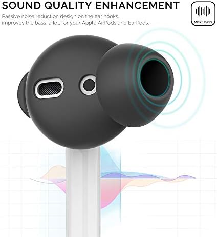 Upgrade Your Listening Game with Aha Style Silicone Ear Tips for Apple Air Pods – 4 Pairs (2 Large & 2 Small) – Exceptional Comfort, Noise Isolation & Customizable Fit for Enhanced Audio Experience