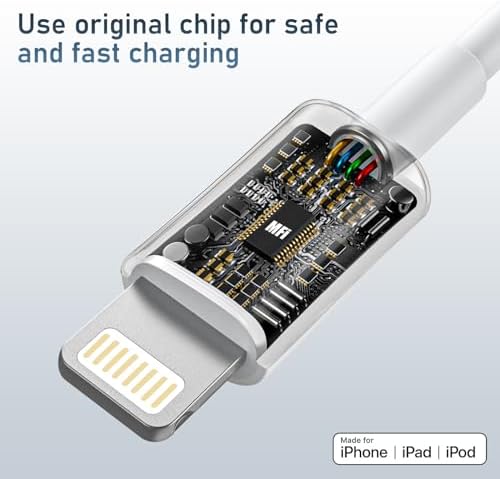 Rapid Charge Trio: 20 W USB-C Wall Charger Set with 6 FT Cables for i Phone 14 & More – Ultimate Performance for Fast Power Delivery and Versatile Device Compatibility