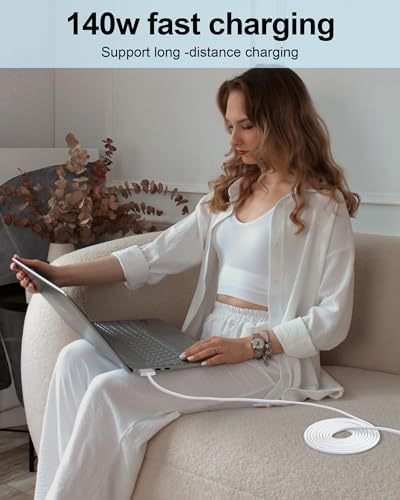 Experience Unmatched Power with the 140 W USB-C to Magnetic 3 Charger Cable for Mac Book Air/Pro – 9.8 ft Durability & Enhanced Compatibility for Seamless Charging Performance – Ideal for M1, M2, M3 Models 14-16 Inches – Fast Charging Solution for On-the-Go Users