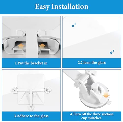 Maximize Your Mobile Connectivity with the Ultimate Portable Starlink Mini Sunroof Suction Cup Mount – Robust, Foldable Design for Car Windows and Sunroofs (Sleek Black) – Strong Suction for Unmatched Stability and Performance