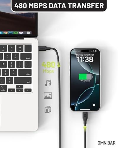 Premium 6 FT USB to Lightning Cable – MFi Certified Silicone Charger for i Phone and i Pad – Fast Charging and Enhanced Durability for i Phone 14/13/12/11 Pro/Max, i Pad Air/Mini/Pro, Air Pods, Beats X – Versatile Charging Solution for Home, Car, and Office