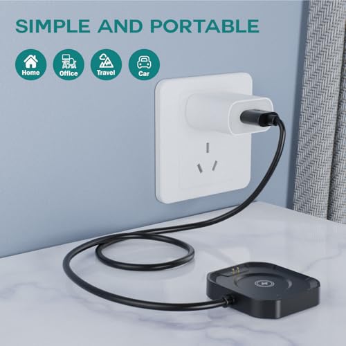 TUSITA 1 M Smartwatch Charger Cable for CARBINOX Vortex – Ultra-Fast Charging Solution with Robust Durability and Compact Design for Effortless Power Management on the Go