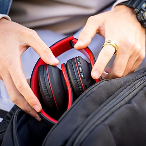 Experience the Ultimate in Comfort and Sound with Power Locus Stylish Purple & White Wireless Over-Ear Headphones – Hi-Fi Stereo Quality, Foldable Design for Travel, 12-Hour Battery Life, and Built-In Microphone for Hands-Free Calls – Perfectly Compatible with i Phone, Samsung, and LG Devices