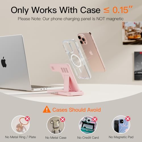 3-in-1 Wireless Charging Station for Apple Devices – 15 W Fast Charger Stand for i Phone 16/15/14/13/12/11, Apple Watch, and Air Pods – Convenient Portable Design with Enhanced Compatibility and Safety Features for Home and Travel – Perfect Gift for Tech Enthusiasts