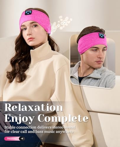 Ergonomic Bluetooth Sleep Headphones: Wireless Sports Headband with Hi-Fi Stereo Sound for Ultimate ASMR Relaxation – Lightweight, Cozy Audio Solution for Men and Women, Perfect for Meditation and Restful Sleep