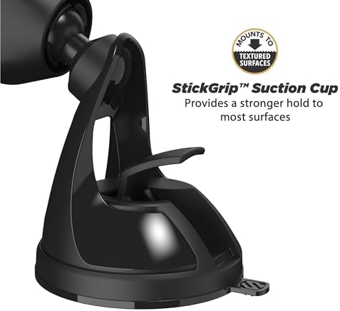 Scosche Magic Mount Select Dual Pack – Premium Magnetic Car Phone Holder for i Phone & Android – Secure 360° Adjustable Mount for Hands-Free Driving – Ideal for Dash & Window Use – Durable Design for Enhanced Compatibility & Safety