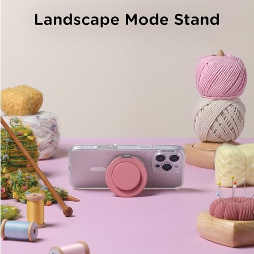 Mag Safe Pop Grip and Stand – Premium Magnetic Phone Accessory for i Phone – Customizable and Swappable Design for Optimal Grip and Hands-Free Convenience – Compatible with Wireless Charging, Elegant Black Finish for Enhanced Mobile Experience