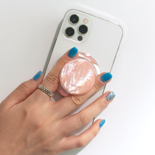 Seashell-Inspired Phone Grip Stand – Stylish Blue-Green Collapsible Holder for Smartphones and Tablets – Ultimate Stability and Hands-Free Viewing Solution – Perfect Gift for Tech Enthusiasts and Trendsetters