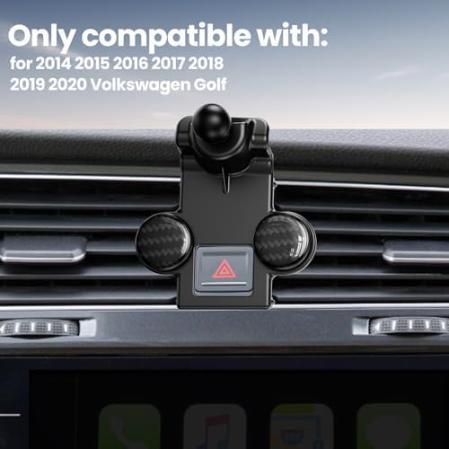 ELOHEI Custom Phone Mount for Volkswagen Golf 8 MK8 R GTI (2020-2024) – Ultimate Car Phone Holder for Enhanced Driving Experience, Quick-Release Design, 360-Degree Rotation, and Exceptional Compatibility with All Smartphone Sizes – Essential VW Golf Accessory for Navigation and Hands-Free Use