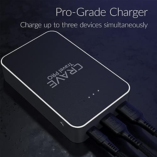 Crave Travel PRO 13400 m Ah Quick Charge Power Bank – Ultimate Portable Battery Charger with Type C PD & Dual USB Output for On-the-Go Charging – Lightweight, Durable & Perfect for Travelers, Professionals, and Daily Use