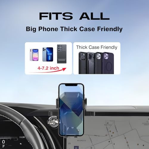 Premium Adjustable Car Phone Holder for Lexus RX 2023-2025 – Hands-Free 14-Inch Screen Mount for All Smartphones – Ultra-Stable Design for Secure Navigation and Easy Access to GPS and Apps – Essential Driving Accessory for Enhanced Safety and Convenience