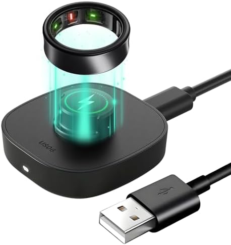 Efficient Oura Ring Gen 3 Charging Dock with USB-C Cable for Horizon/Heritage – Compact, Fast-Powered Solution for Size 12 Wellness Trackers – Elevate Your Health Monitoring Anywhere