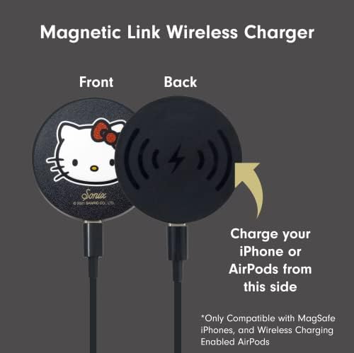 Sonix x Sanrio Hello Kitty & Care Bears Magnetic Mag Safe Charger for i Phone 12-16 Series | 6.5 ft USB-C Fast Wireless Charging Cable | Stylish, Playful, and Efficient Power Solution for Your Device