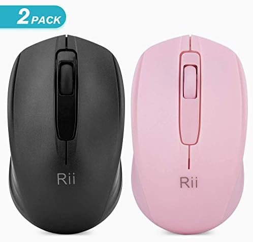 Upgrade Your Computing Experience with Rii 10-Pack Wireless Mouse – Effortless 2.4 GHz Connectivity for PC & Laptop, Ergonomically Designed for Comfort, Portable USB Dongle Included, Perfect for Home, Office, and School Use – Reliable High-Precision Optical Mice in Sleek Black Finish