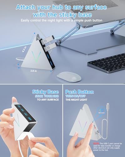 Elevate Your Connectivity with the Stylish Pink USB C Hub – 4 USB 3.0 Ports and 2 FT Extension Cables for Seamless Integration with i Pad Pro, Mac Book Pro, Surface & More – Ultimate Performance Meets Chic Design!