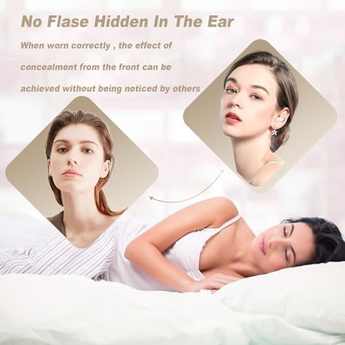 Ultra-Comfortable Wireless Earbuds for Side Sleepers – Discreet Purple Sleep Headphones with Enhanced Bluetooth for Effortless Connectivity, Lightweight Design for Blissful Rest, Perfect for Relaxing Sounds and Guided Meditations, Experience Serene Sleep with Tiny, Invisible Earbuds