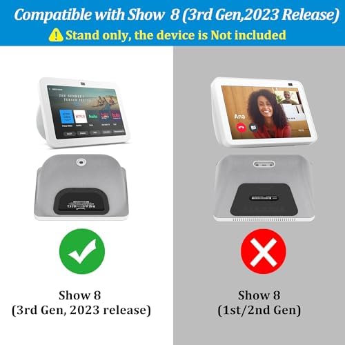 Transform Your Viewing Experience with the Plus Acc Stand for Show 8 (3 rd Gen) – Adjustable Tilt Charging Dock Featuring Dual USB-C & USB-A Ports, Magnetic Device Holder, and Non-Slip Base in Sleek Black – Perfect for Multi-Device Charging and Stability at Home or Office.