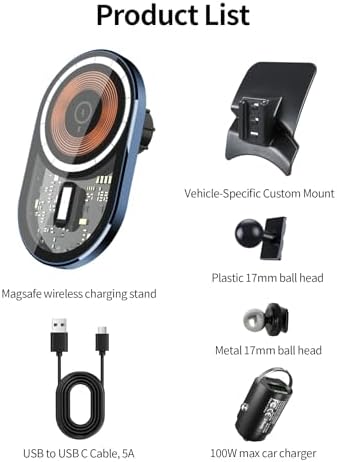 Transform Your Toyota Tundra (2014-2021) with a Premium 360° Rotating Wireless Charging Phone Holder – Effortless Navigation & Rapid Power-Up for Enhanced Road Safety and Comfort, Essential Auto Accessory for Tech-Savvy Drivers