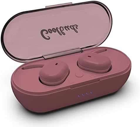 Revolutionary Ash Rose True Wireless Earbuds with Advanced Touch Controls | Bluetooth 5.0 Technology for Effortless Connection | 18-Hour Rechargeable Battery & Compact Charging Case | Seamless Siri & Google Assistant Integration | Perfect for On-the-Go Audio Enthusiasts