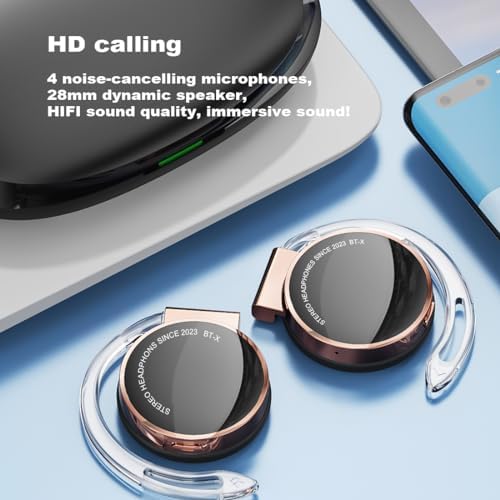 Transform Your Workout with Open Ear Wireless Bluetooth 5.3 Headphones – Ultimate Comfort, Secure Fit, and All-Day Battery Life for Cyclists and Fitness Buffs Seeking Unmatched Sound and Surrounding Awareness