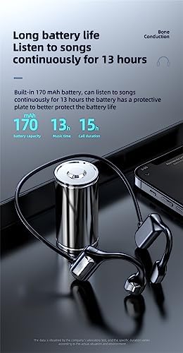 Revolutionary Waterproof Bone Conduction Headphones – 2023 Tictoyo Open-Ear Sports Earbuds with Built-in Mic, Bluetooth 5.3 Connectivity, Lightweight Design for Enhanced Comfort and Safety During Running and Outdoor Activities – Experience Music and Surroundings Seamlessly