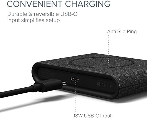Upgrade Your Charging Game with the i Ottie i ON Wireless Duo Charger – Google-Certified Dual Power Hub Featuring 10 W Smartphone Stand & 5 W Accessory Pad for Effortless Qi Charging of Pixel Devices, Stylish Dark Grey Finish Enhances Any Space – Complete with Power Cable & Adapter for Instant Setup and Optimal Performance