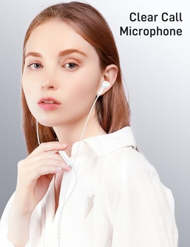 Transform Your Sound Experience with i Mangoo MFi-Certified Lightning Wired Earbuds – Magnetic In-Ear Headphones Featuring Exceptional Hi-Fi Bass, Customizable Comfort with 3 Ear Tip Sizes, and Advanced Noise Isolation Technology for i Phone 14 Plus, 13, 12, 11 Pro Max – Ideal for Active Lifestyles, Daily Routines, and Relaxation Moments