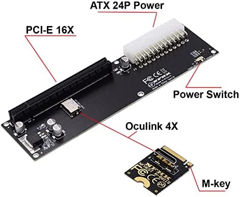Maximize SSD Performance with NFHK M.2 to Oculink Adapter – Dual 2-to-2 PCIe NVME/AHCI Connector for Enhanced Speed | Supports 2230/2242/2280/22110 mm Drives | Ideal for High-Performance Gaming & Content Creation | Plug-and-Play Installation for Seamless Upgrades | Durable, Compact Design for Reliable Connections