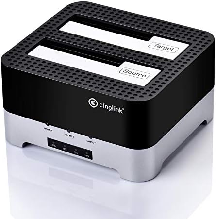 Cinolink USB 3.0 to SATA Docking Station for 2.5/3.5 Inch Drives – 12 TB Support, Fast 5 Gbps Data Transfer, Compatible with Windows, Mac, Linux, Android TV, PS4, Xbox One – Effortless Backup & Access Solution
