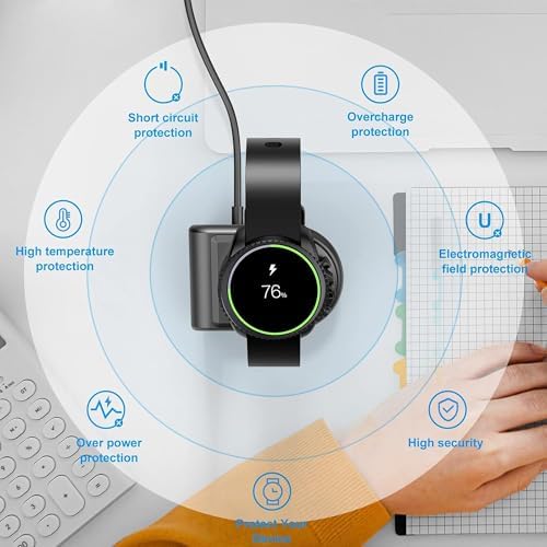 Lamshaw Elite Charging Dock for Shang Wing LYNN2 Smart Watch – Stylish Black Desktop Holder for 1.47-Inch Smartwatches – Fast & Efficient Charging Hub for Home or Office – Essential Accessory for Enhanced Performance and Aesthetic Appeal