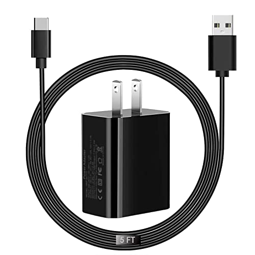Universal Fast Wall Charger for TCL Flip Pro, Alcatel Go Flip 4, Jitterbug Flip 2 & More – 5 ft USB-C Charging Cable for Quick Power Solutions, Enhanced Durability & Compatibility, Ideal for Home & Travel Use