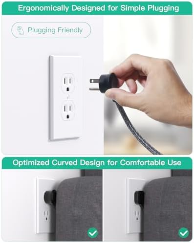 Maximize Your College Dorm Experience with a 15 Ft Power Strip Featuring USB Ports – Flat Extension Cord for Multi-Device Charging, Ideal Desk Accessory for Travel and Cruise Ships, Non-Surge Protector for Enhanced Compatibility and Speed