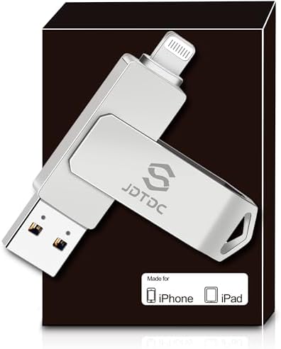 Genuine Apple MFi Certified 128 GB i Phone USB Flash Drive – Real Storage for Effortless Photo Backup & Video Transfer – Lightning Connector with Encrypted Auto Backup – High-Speed, Seamless Compatibility for i Pad & i Phone – Say Goodbye to Fake MFi Clones!