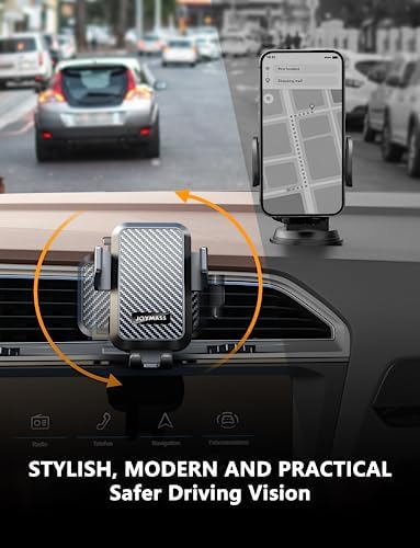 Effortless On-the-Go Power: JOYMASS 15 W Fast Wireless Car Charger with Auto Clamping Mount – Perfect for i Phone 15 through 12 Mini, Samsung Galaxy S23 Ultra, and Note 20 – Secure Vent Holder for Ultimate Convenience and Hands-Free Navigation