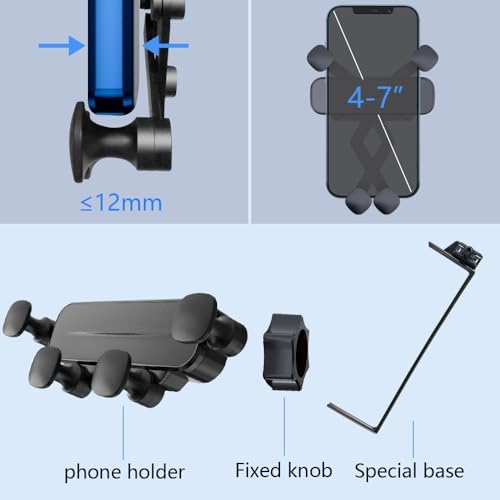 Elevate Your Drive: Premium Car Phone Holder Mount for Toyota BZ4 X (2023-2025) & Subaru Solterra – 360-Degree Adjustable Cradle for Safe Navigation & Hands-Free Calling – Effortless Installation & Sleek Interior Design