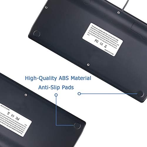 Compact Professional Mini Wired Keyboard – MCSaite 78-Key USB Design for On-the-Go Efficiency with Enhanced Compatibility for Laptops and Macs – Ideal for Industrial and Office Use