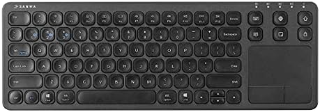 Transform Your Workspace with the SANWA Multi-Device Bluetooth Keyboard & Touchpad – Rechargeable Wireless Keypad for Seamless Mac, Windows & Tablet Use, Sleek White Design for Modern Professionals and Students, Effortless Navigation and Enhanced Efficiency