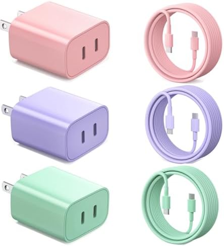 Experience Rapid Charging with the 40 W Dual Port USB-C Wall Charger for i Phone 16 Series – Includes 6 FT USB-C to C Cable for Ultimate Flexibility – Charge Two Devices at Once with Cutting-Edge Safety Features – Ideal for Home, Office, and Travel – Fully Compatible with i Phone 16, 15, 15 Plus, 15 Pro, and 15 Pro Max – Optimize Your Power Needs with Superior Efficiency and Convenience!