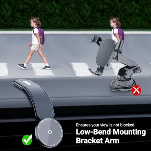 Revolutionary 15 W Magnetic Car Mount Charger – Premium Aluminum Alloy, Foldable Design for i Phone 16/15/14/13/12 Series – Unmatched Fast Wireless Charging & Effortless Dashboard/Windshield Installation for Modern Drivers