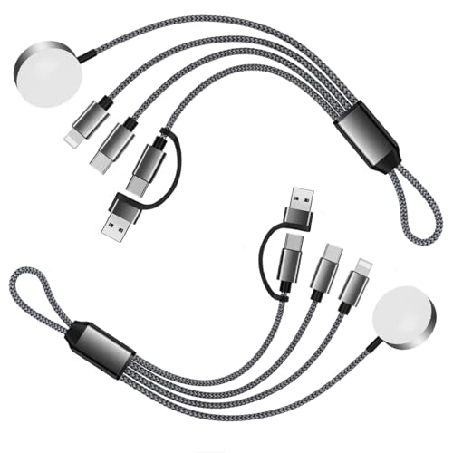 Revolutionary 3-in-2 USB C Charging Cable for Apple Watch, i Phone, and Air Pods – Ultra-Fast Multi-Device Power Hub Compatible with i Watch Ultra/SE, i Phone 16-11, and Galaxy S23 – Lightweight Travel Charger for Effortless On-the-Go Charging and Enhanced Performance