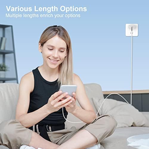 6 Pack MFi Certified 3 FT i Phone Car Charger Cords – High-Speed USB-A to Lightning Charging Cables for i Phone 14/13/12/11 Pro Max/XS/XR/X/8/7 Plus – Durable, Flexible, and Perfect for On-the-Go Charging